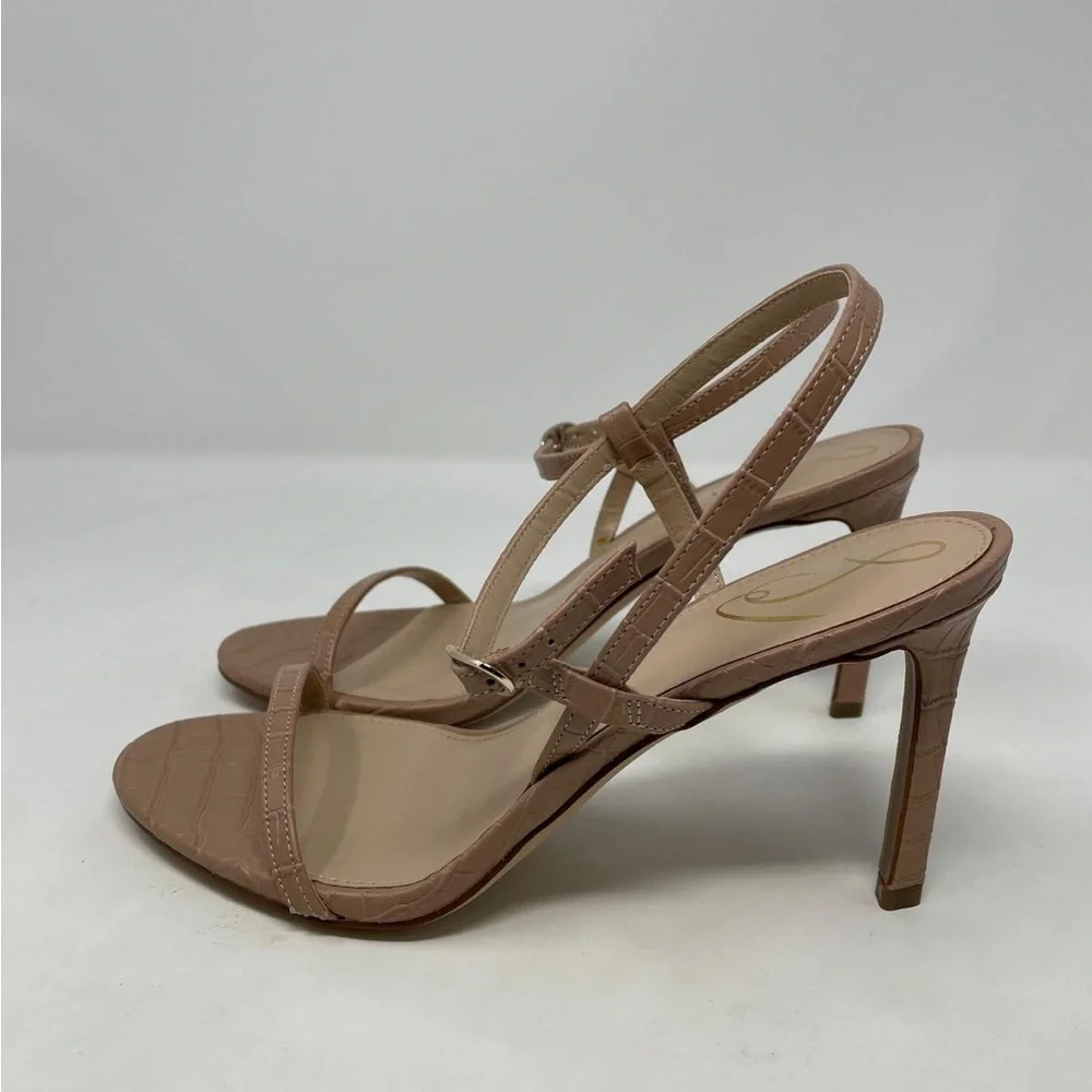 Sam Edelman Doran Heel Sandals in Maple Croco - NWT - Picture 8 of 12